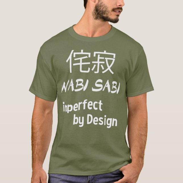 Camiseta Wabi Sabi Imperfeito para Design japonês (Frente)