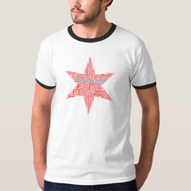 Camiseta WAC Chicago Star Ringer Tee (Frente)