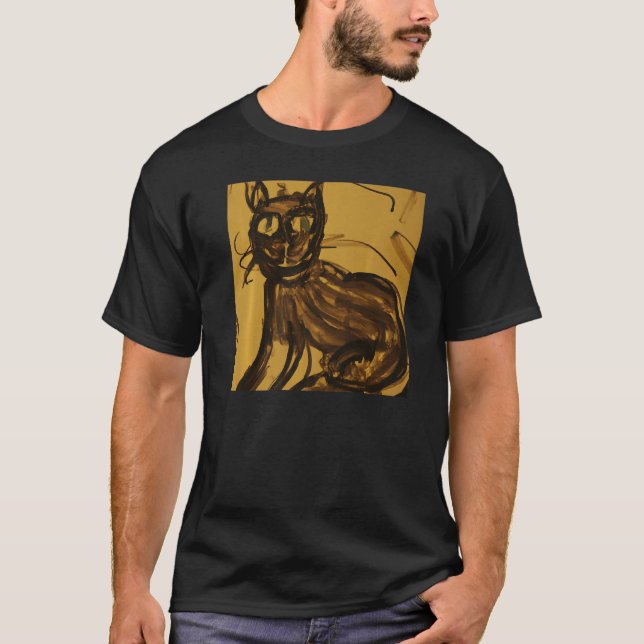 Camiseta Wacky cat artwork kitten pun (Frente)