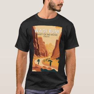 Camiseta Wadi Rum Jordânia Viagem Arte Vintage