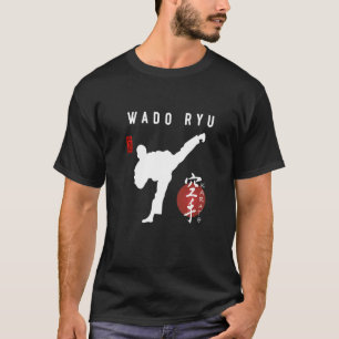 Camiseta Wado Ryu Karate Instrutor Japonês Kanji Calligra