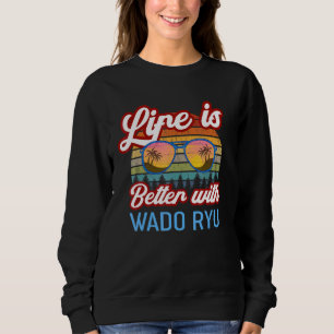 Camiseta Wado Ryu Karate Vintage Sunset. A Vida É Melhor Co