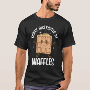 Camiseta Waffle Breakfast Comida Dessert Mini Waffle Comida