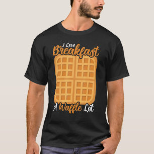 Camiseta Waffle Breakfast Comida Dessert Mini Waffle Comida