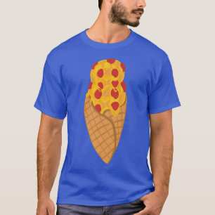 Camiseta Waffle Cone Cheesy Pepperoni Pizza Sorvete 34815