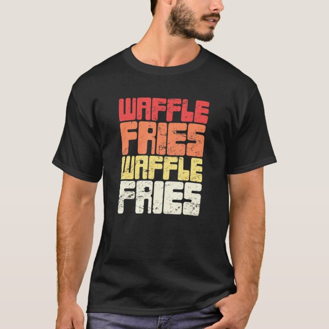 Camiseta Waffle Fry Fast Comida Wafffle Fries 1 (Frente)