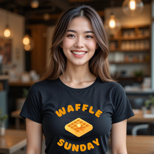 Camiseta Waffle Sunday Funny Comida