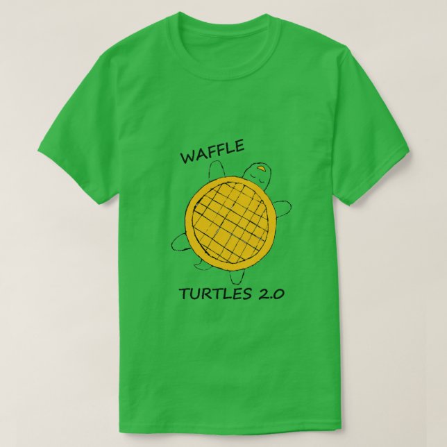 Camiseta Waffle Turtles (Frente do Design)