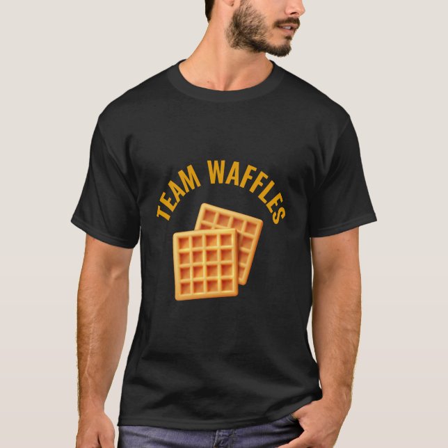 Camiseta Waffles De Equipe São Melhores Que Panquecas (Frente)