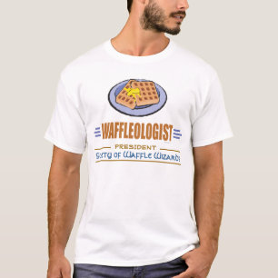 Camiseta Waffles Engraçados Do Café Da Manhã