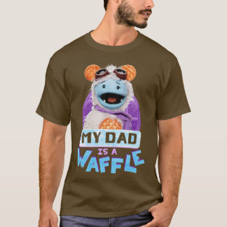 Camiseta Waffles Mochi Meu Pai é um Humorvintage Comida Waf