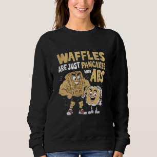 Camiseta Waffles São Apenas Panquecas Com Abs Engraçado Caf