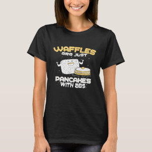 Camiseta Waffles São Panquecas Com Abdômen Café da Manhã Br
