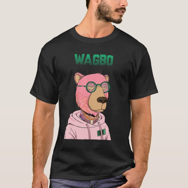 Camiseta WAGBO da Melhor Comunidade NFT OKAYBear (Frente)