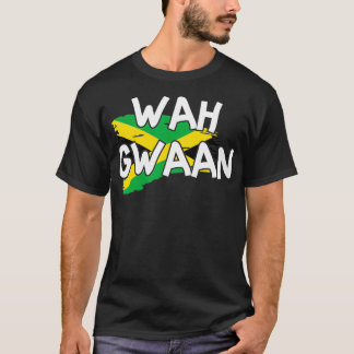 Camiseta Wah Gwaan Jamaica Flag Jamaican Pride Fan Rasta Re