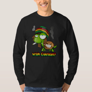 Camiseta Wah Gwaan  Patois Jamaica Tartaruga Gíria Jamaican