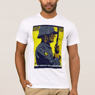 Camiseta Wahr Dich - poster alemão da Primeira Guerra