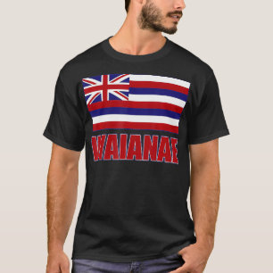 Camiseta WAIANAE Hawaii Hawaii Flag, Havaí 96792