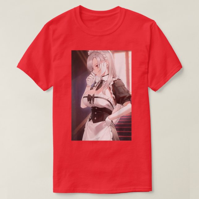 Camiseta Waifu Anime Girl japonesa - Estética kawaii japone (Frente do Design)