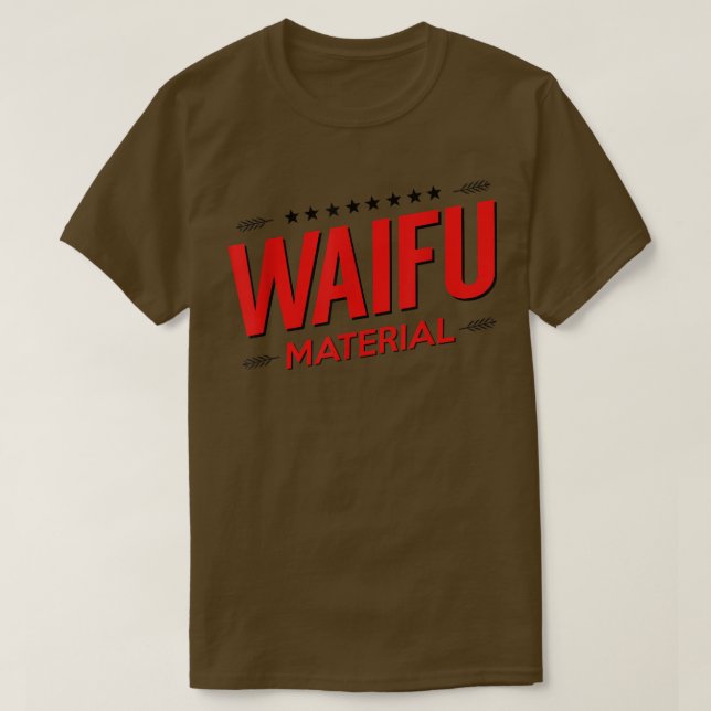 Camiseta Waifu Material Kawaii Anime Manga Japão Ne (Frente do Design)