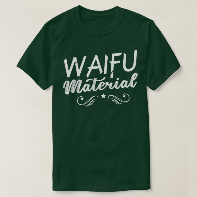 Camiseta Waifu Material Kawaii Anime Manga Japão Ne (Frente do Design)