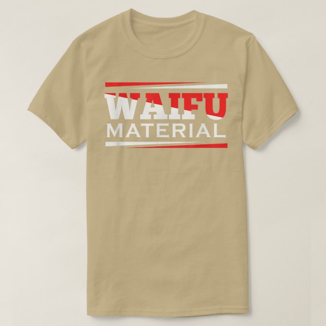 Camiseta Waifu MaterialKawaii Anime Manga - Nerd da Escola  (Frente do Design)