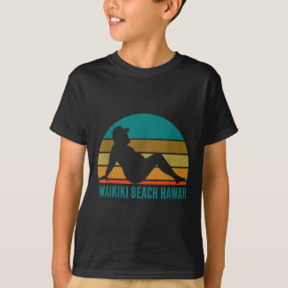 Camiseta Waikiki Beach Hawaii Humor Funny Bebendo Adulto Jo