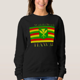 Camiseta Waikiki Beach Hawaii Islands Hawaii Flag Beach
