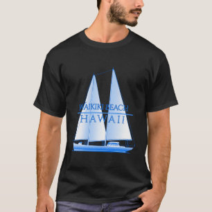 Camiseta Waikiki Beach Hawaii Saile náutico