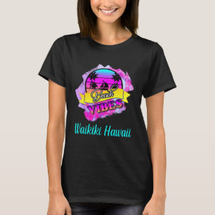 Camiseta Waikiki Beach Summer Vibes Hawaii Vacage