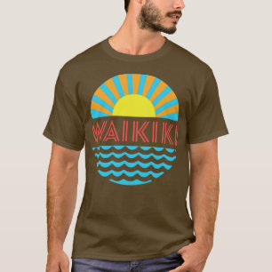 Camiseta Waikiki Beach Sun E Waves