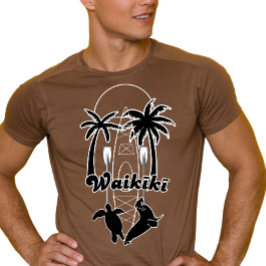 Camiseta Waikiki Hawaii Summer Viagem