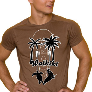 Camiseta Waikiki Hawaii Summer Viagem