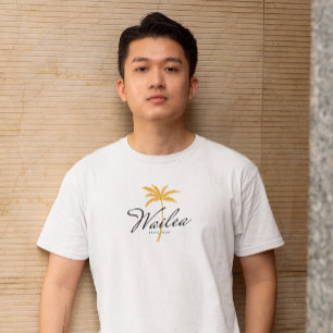 Camiseta Wailea Beach, Maui Mínimo Estilo Vintage Beachwear