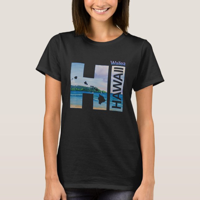 Camiseta Wailea HI Hawaii Aloha State Vacation (Frente)