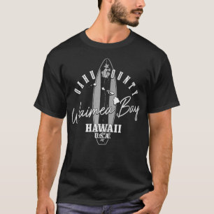 Camiseta Waimea Bay Oahu Havaí Surf Surfer Havaiano