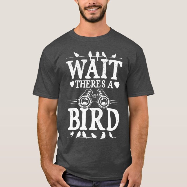 Camiseta Waitheres A Bird Lover Birdwatch Gir Binoculars (Frente)