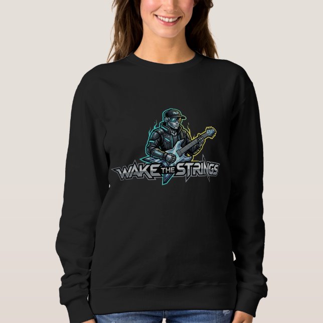 Camiseta Wake The Strings Retro Future Art (Frente)