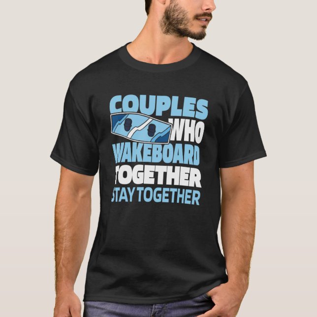 Camiseta Wakeboard Couple Wakeboarder   Wakeboarding (Frente)