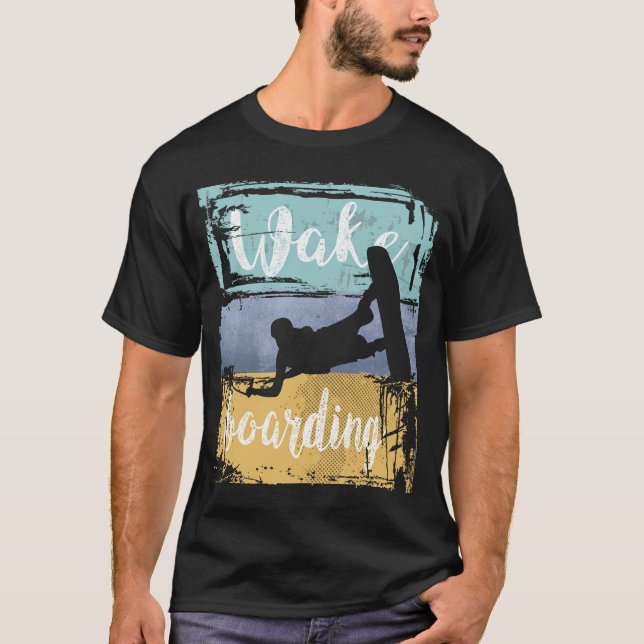 Camiseta Wakeboard Retro Wakeboard (Frente)