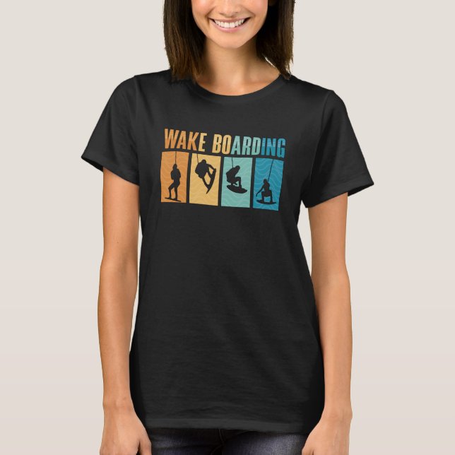 Camiseta Wakeboard Wake Boarding Wakeboarder Wakeboarding (Frente)