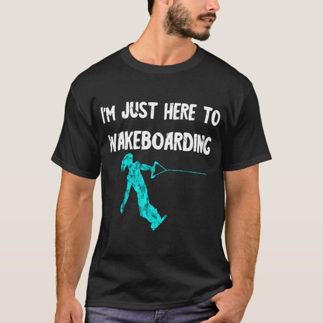Camiseta Wakeboard water ski wakeboard wakeboard água (Frente)
