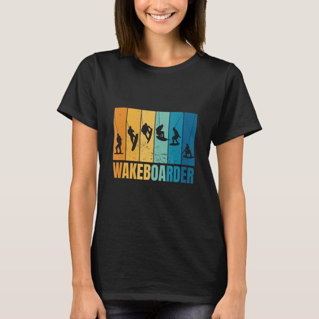 Camiseta Wakeboarden Wakeboarder Wakeboard Wakeboard Formaç (Frente)