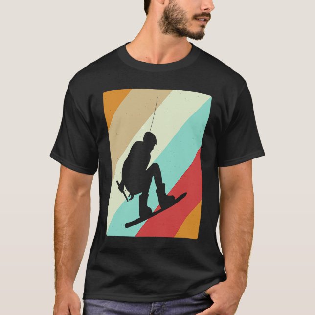 Camiseta Wakeboarder Retro  Wakeboarding (Frente)