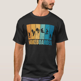 Camiseta Wakeboarder Silhout Legal Retro Vintage Sunset B