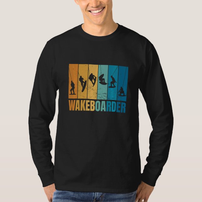 Camiseta Wakeboarding Water Sport Wakeboarder Water Ski (Frente)