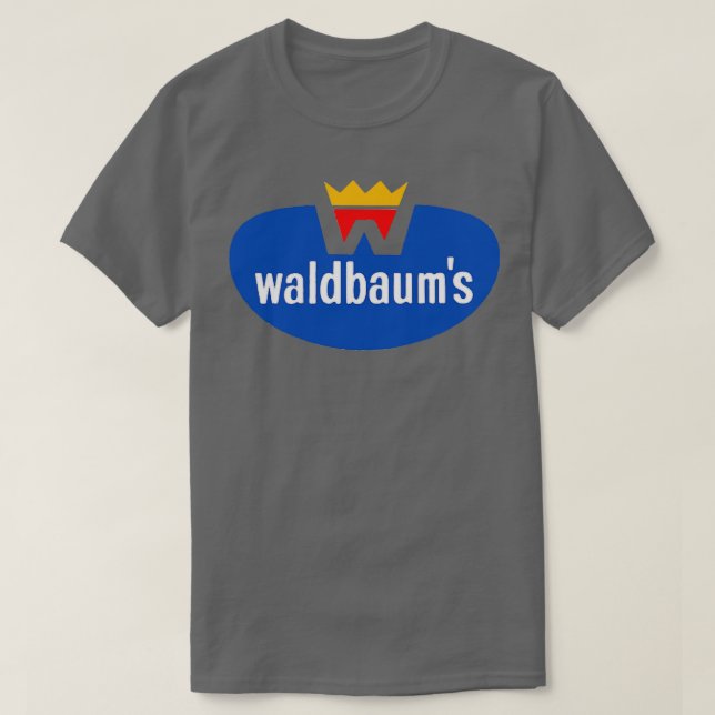 Camiseta Waldbaums dos anos 70 (Frente do Design)