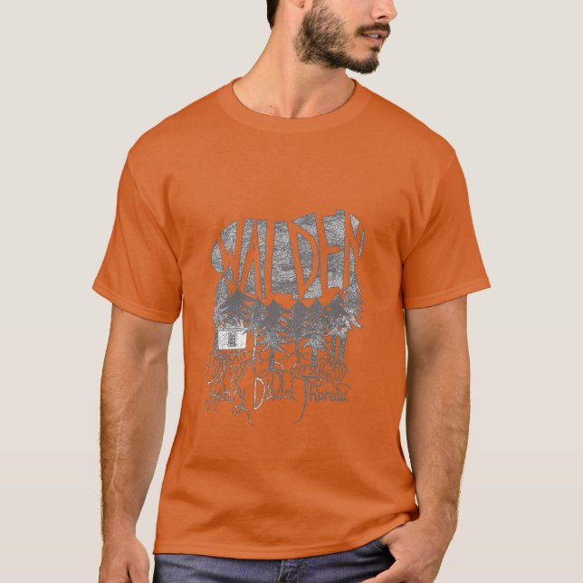 Camiseta Walden cinza Oversized (Frente)