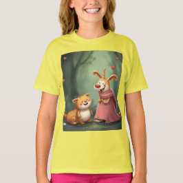 Camiseta „Waldfreunde voller Herz – Ein magisches Treffen“