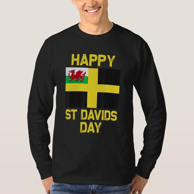 Camiseta Wales 'Cymru' Welsh flag St. Davids Day Dewi Hapus (Frente)
